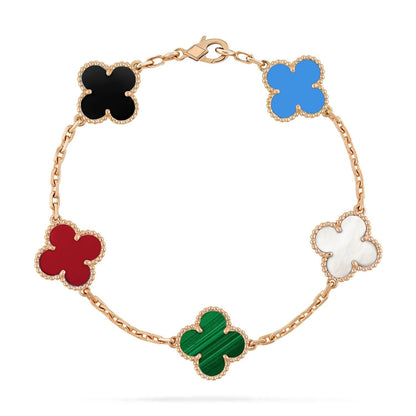 [Mysitc ]New CLOVER 5 MOTIFS MULTICOLOR BRACELET