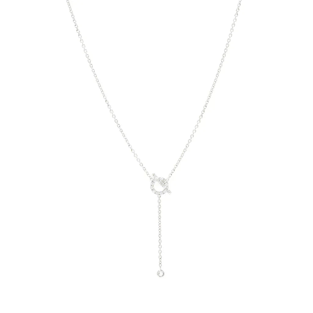 Mysitc FINESSE SILVER DIAMOND NECKLACE
