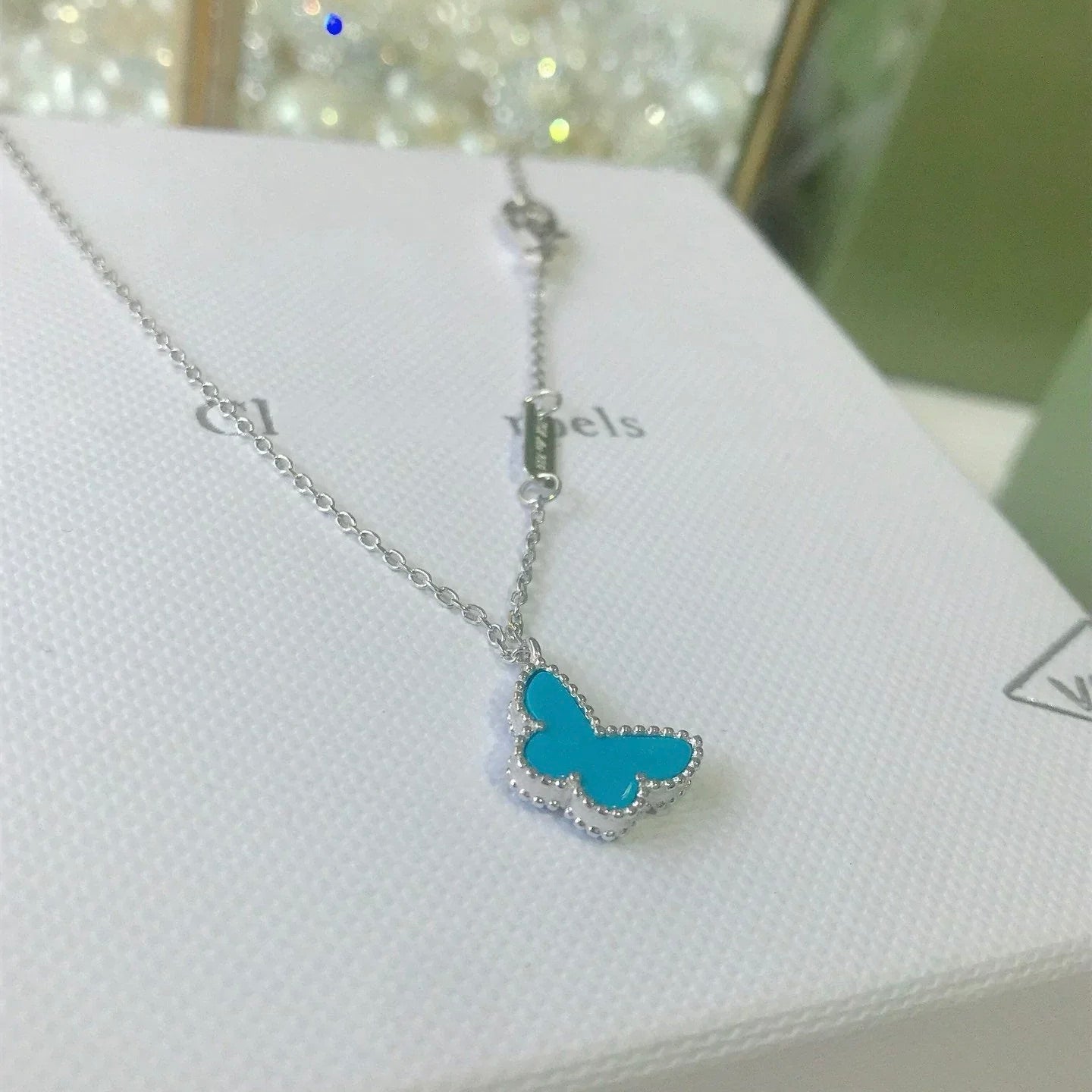 Mysitc BUTTERFLY TURQUOISE BUTTERFLY BRACELET SILVER