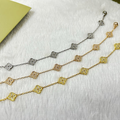 [Mysitc ]New CLOVER 6 MOTIF DIAMOND BRACELET