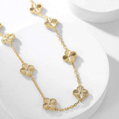 Mysitc CLOVER 10 MOTIFS LASER NECKLACE
