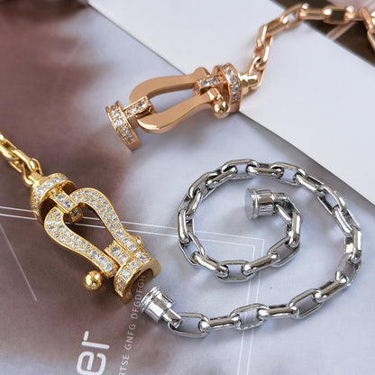 Mysitc FORCE LARGE HORSESHOE CLASP  METAL BRACELET