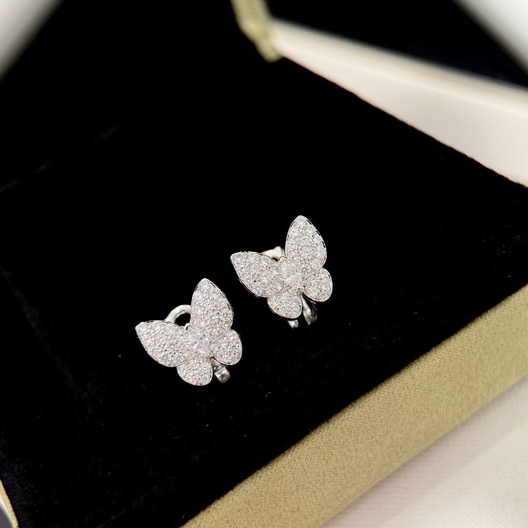 Mystic BUTTERFLY オールダイヤモンドイヤリング