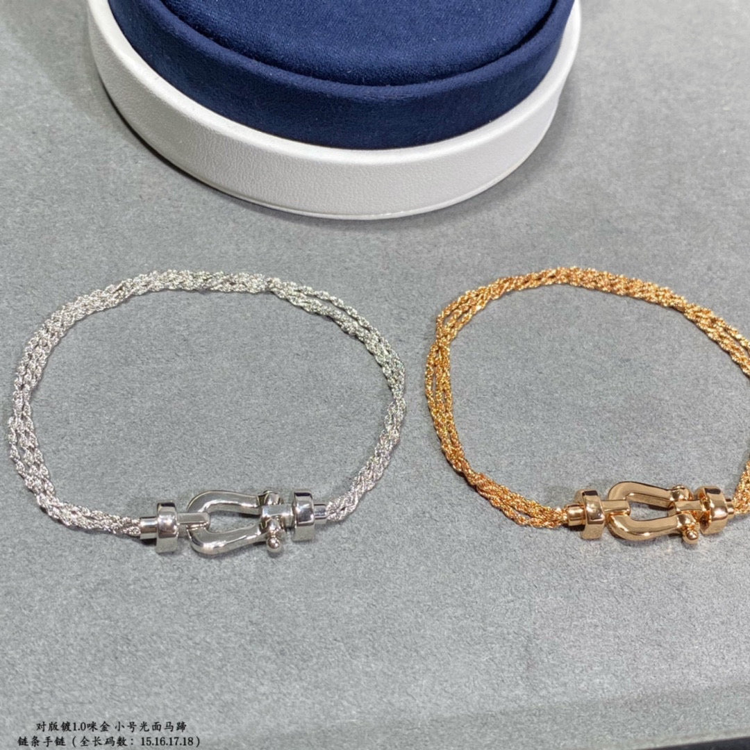 Mysitc FORCE SMALL HORSESHOE  DIAMOND CHAIN ROPE BRACELET