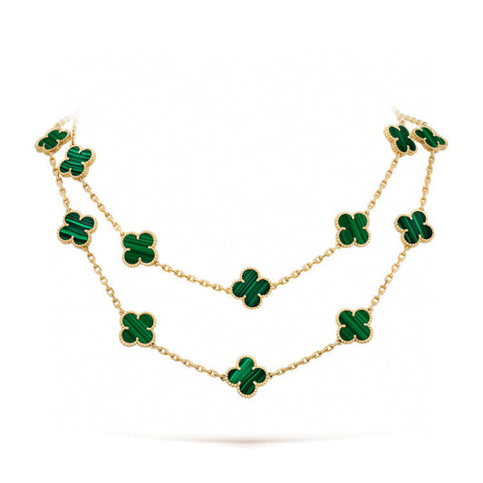Mysitc CLOVER 20 MOTIFS MALACHITE GOLD
