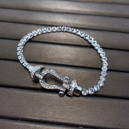 Mysitc FORCE  HORSESHOE  DIAMOND TENNIS BRACELET