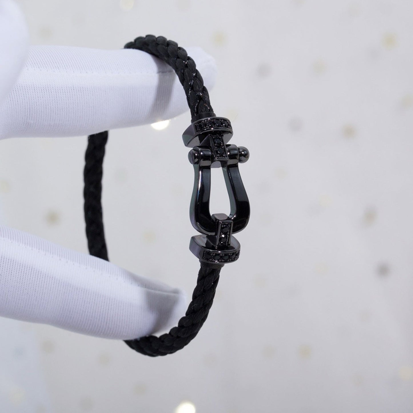 Mysitc FORCE LARGE SERIES HORSESHOE BLACK SAMURAI BRACELET
