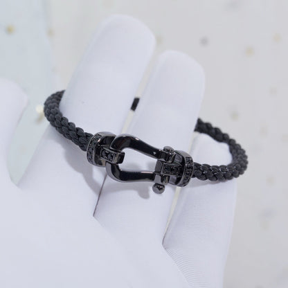 Mysitc FORCE LARGE SERIES HORSESHOE BLACK SAMURAI BRACELET