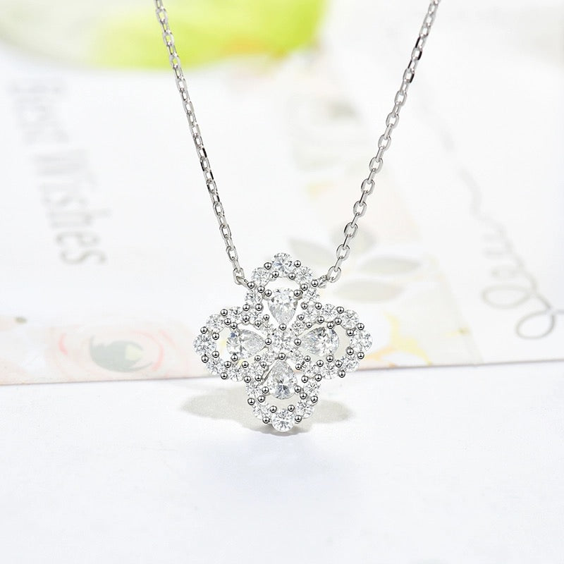 Mysitc LOOP NECKLACE FULL MOTIF DIAMOND 16MM MULTIPLE COLORS