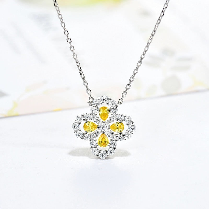Mysitc LOOP NECKLACE FULL MOTIF DIAMOND 16MM MULTIPLE COLORS