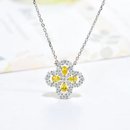 Mysitc LOOP NECKLACE FULL MOTIF DIAMOND 16MM MULTIPLE COLORS