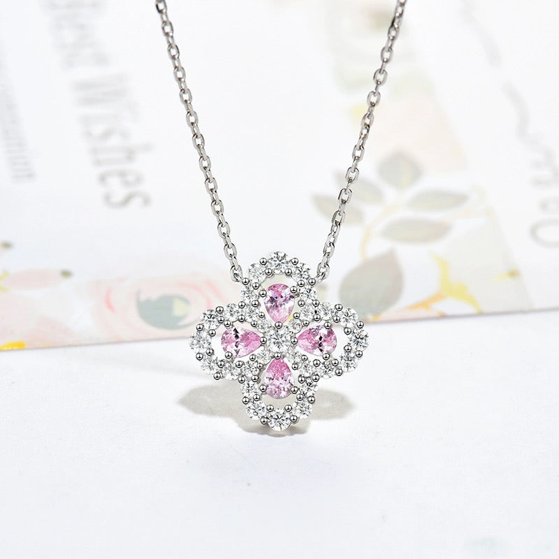 Mysitc LOOP NECKLACE FULL MOTIF DIAMOND 16MM MULTIPLE COLORS