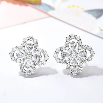 Mysitc LOOP EARRINGS FULL MOTIF DIAMOND 16MM
