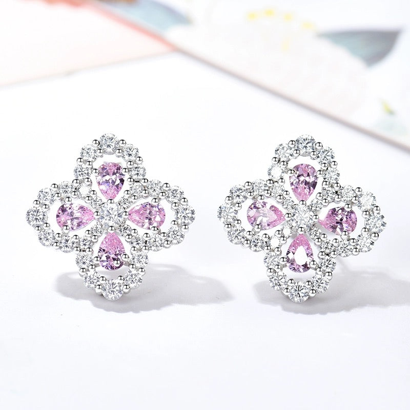 Mysitc LOOP EARRINGS FULL MOTIF DIAMOND 16MM