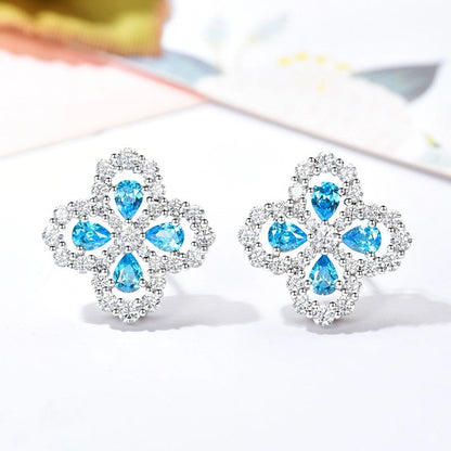 Mysitc LOOP EARRINGS FULL MOTIF DIAMOND 16MM