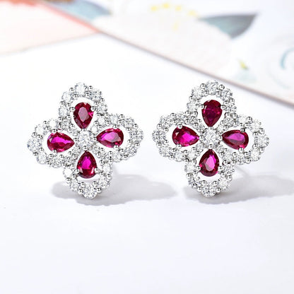 Mysitc LOOP EARRINGS FULL MOTIF DIAMOND 16MM