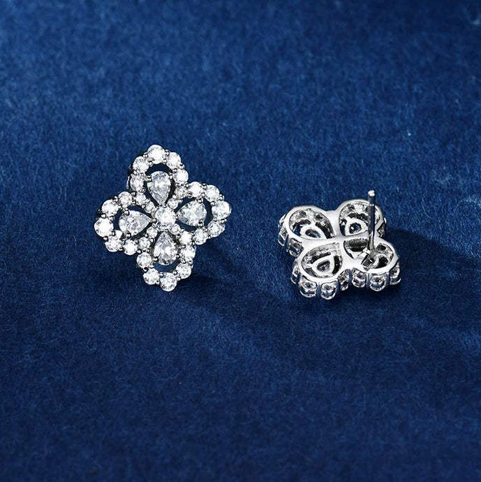 Mysitc LOOP EARRINGS FULL MOTIF DIAMOND 16MM