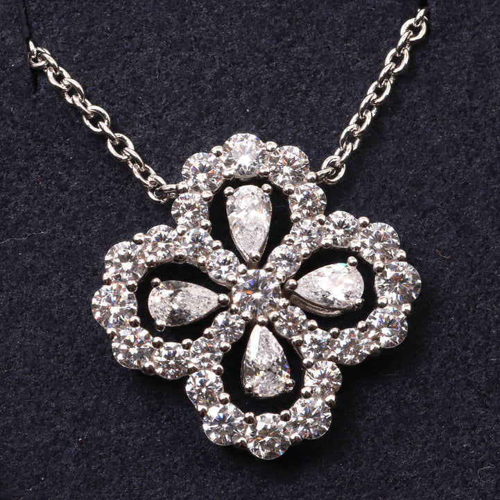 Mysitc LOOP NECKLACE FULL MOTIF DIAMOND 16MM MULTIPLE COLORS