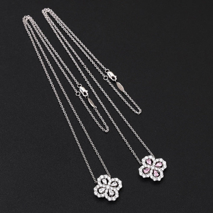 Mysitc LOOP NECKLACE FULL MOTIF DIAMOND 16MM MULTIPLE COLORS
