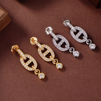 Mysitc HM CHAINE DIAMOND EARRINGS