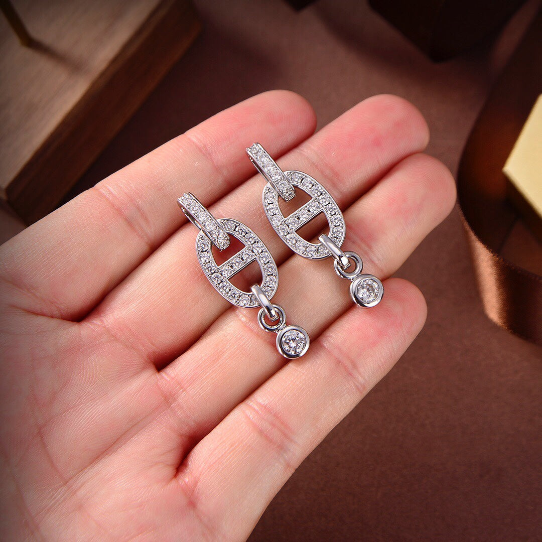 Mysitc HM CHAINE DIAMOND EARRINGS