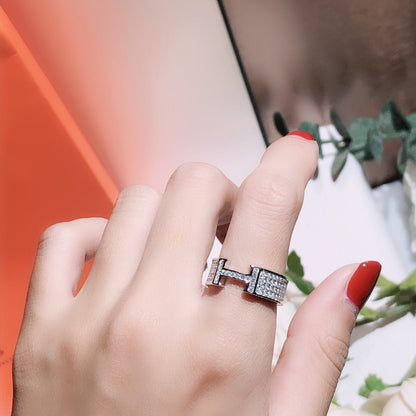 Mysitc H RING FULL DIAMOND