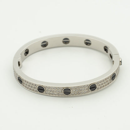 Mysitc LOVE BRACELET 6.1MM DIAMOND-PAVED CERAMIC