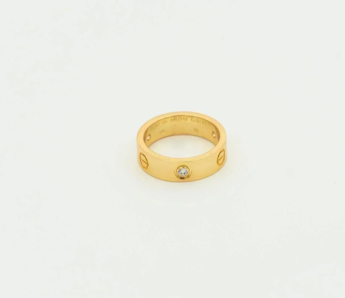 Mysitc LOVE RING 5.5MM 3 DIAMONDS GOLD