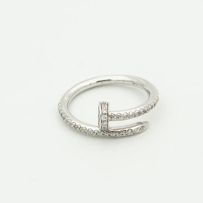 Mysitc JUSTE RING 1.8MM SILVER DIAMONDS