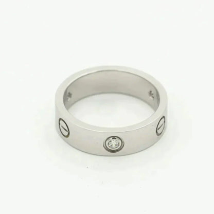 Mysitc LOVE RING 5.5MM 3 DIAMONDS SILVER