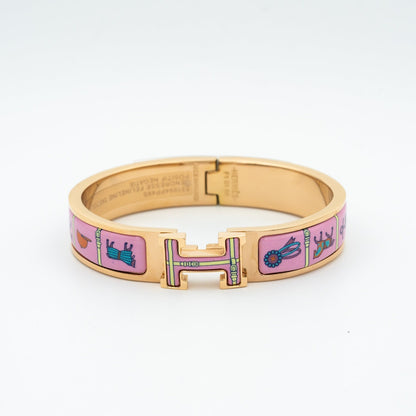Mysitc H PINK GOLD BRACELET PINK CERAMIC
