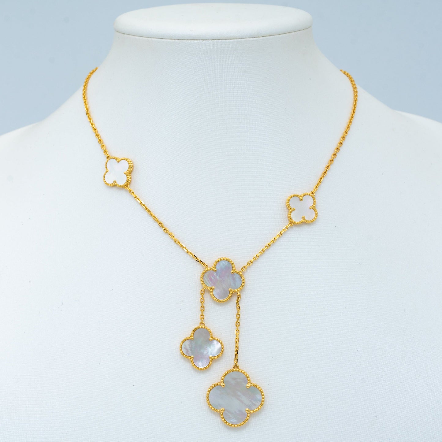 Mysitc CLOVER MOTHER OF PEARL NECKLACE 6 MOTIF