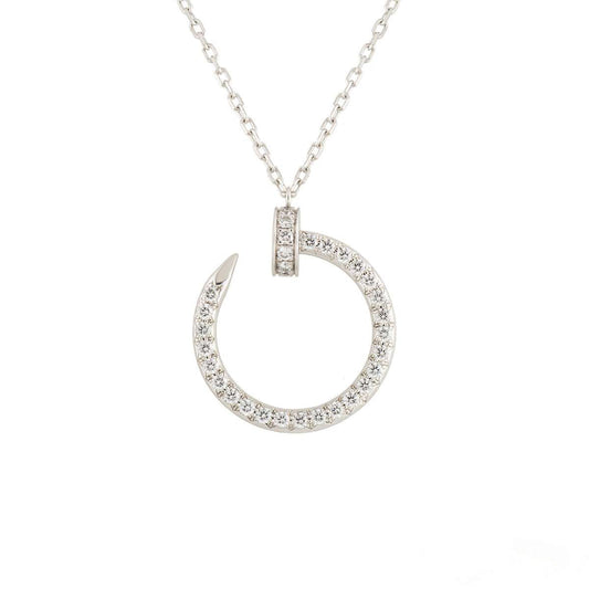 Mysitc JUSTE NECKLACE SILVER DIAMONDS