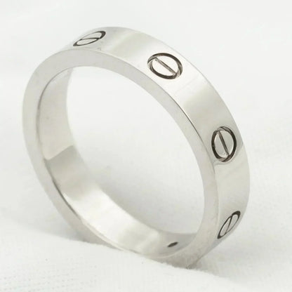 Mysitc LOVE RING 4MM 1 DIAMOND SILVER