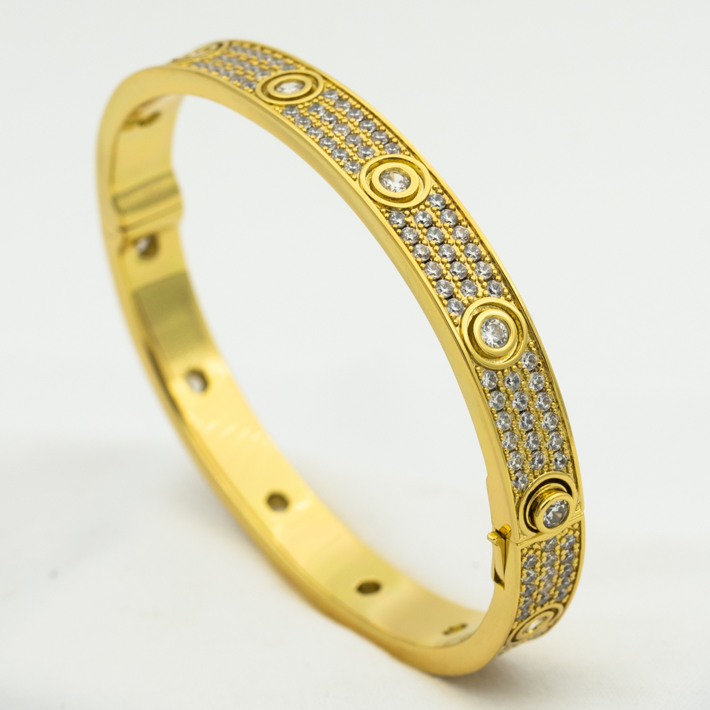 Mysitc LOVE BRACELET 6.1MM DIAMOND-PAVED 10 BIG DIAMONDS