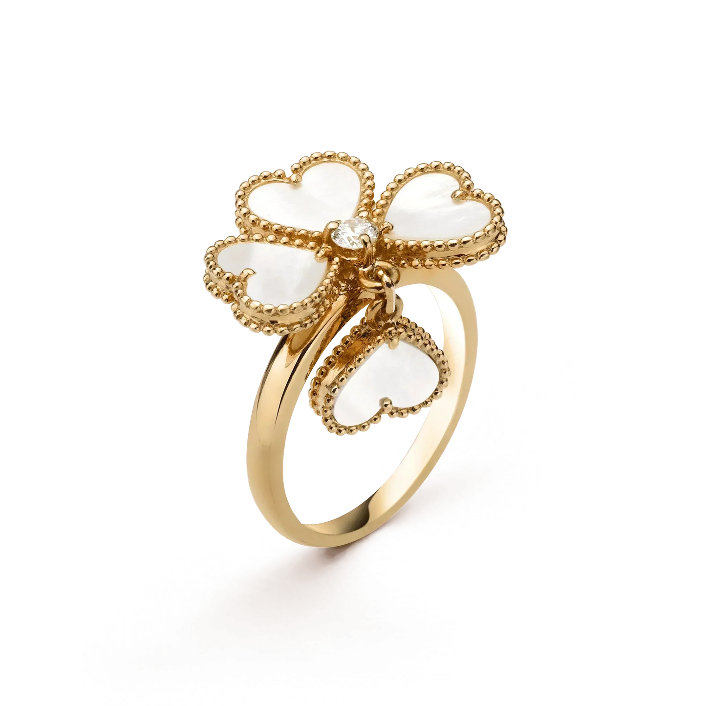 Mysitc SWEET CLOVER WHITE MOP RING