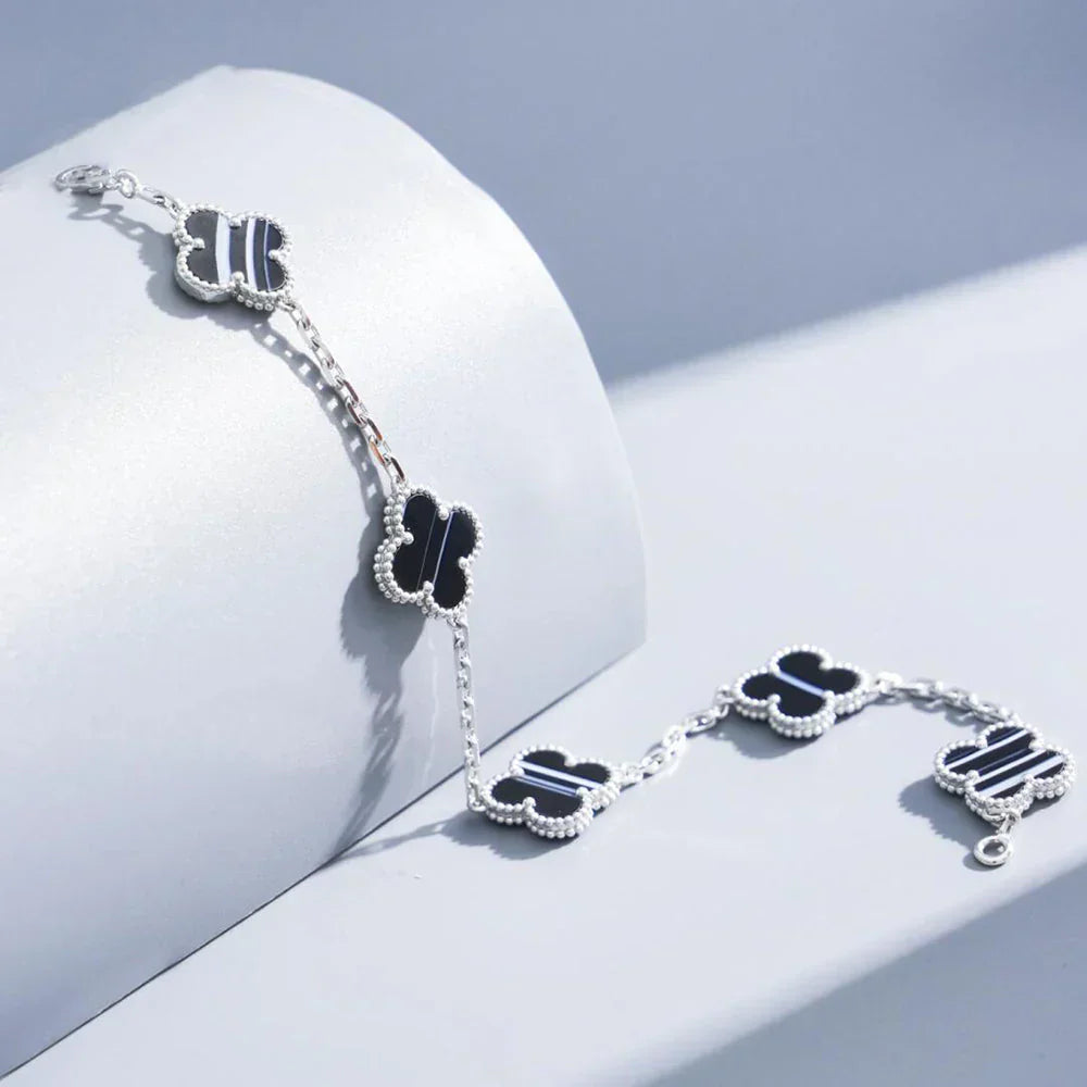 [Mysitc ]New  CLOVER 5 MOTIF PULSAR STONE BRACELET COLLECTION