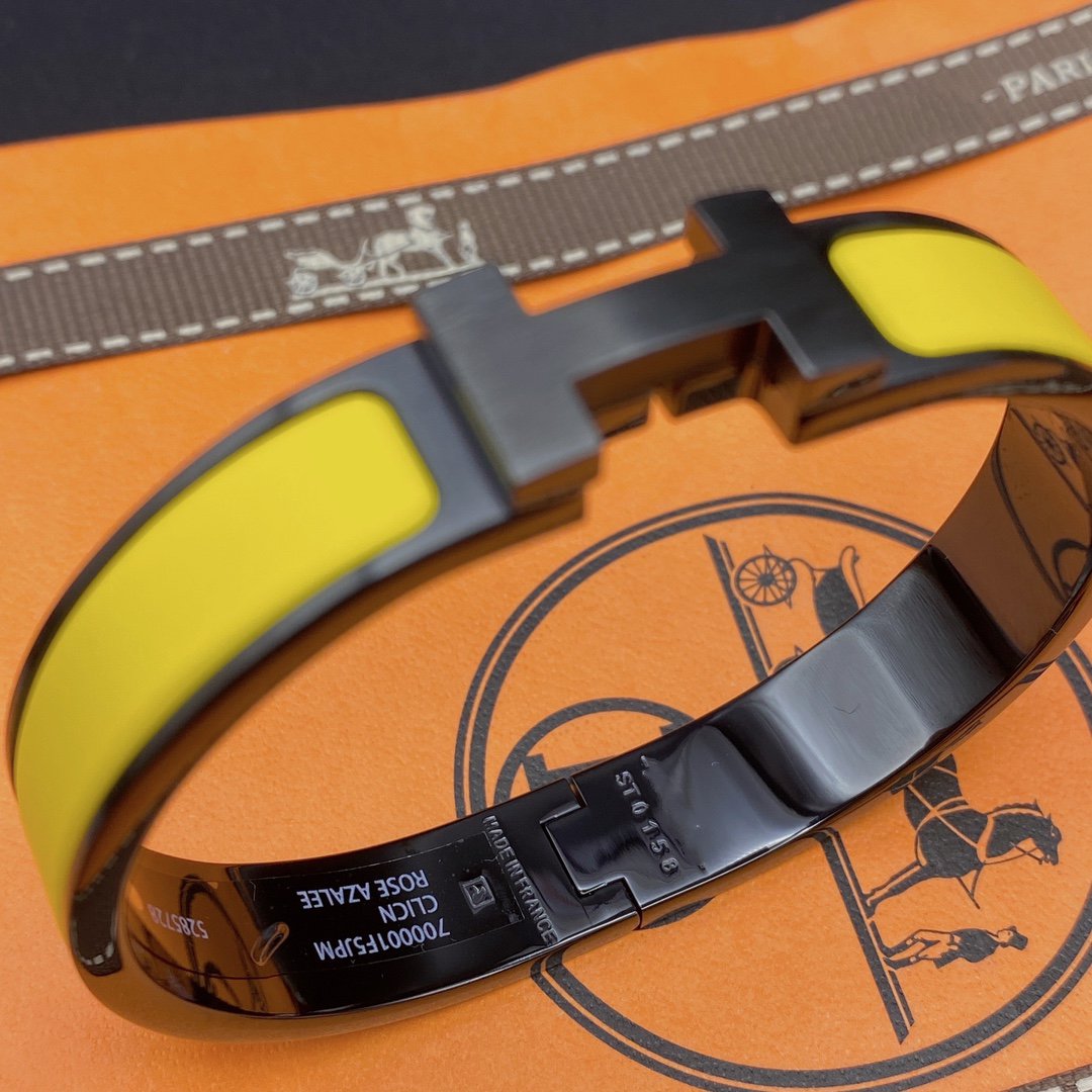 Mysitc CLIC HM SO BLACK YELLOW BRACELET