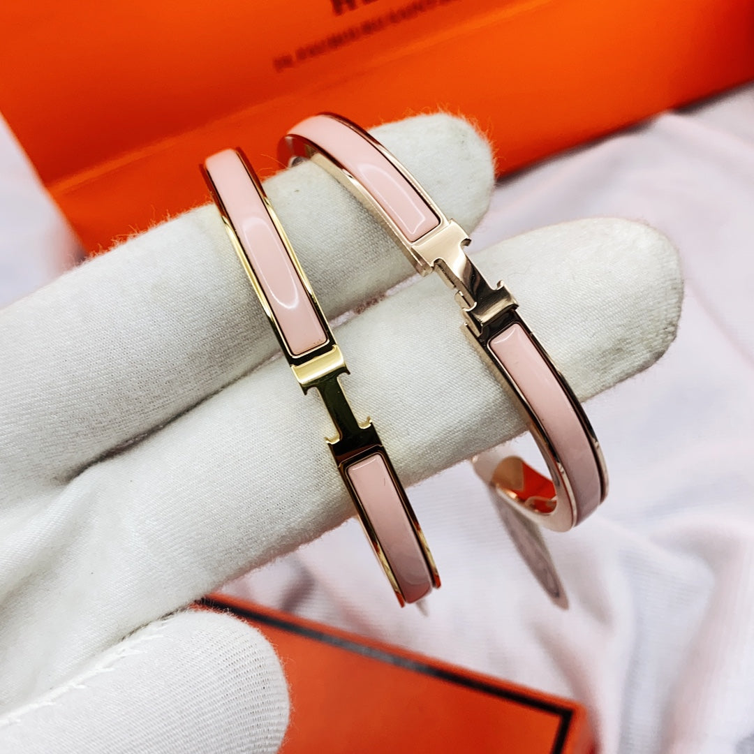 Mysitc CLASSIC HM CLIC  PINK 8MM ENAMEL BRACELET