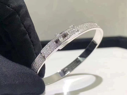 Mysitc HM KELLY BRACELET IN SILVER AND FULL PAVE DIAMOND