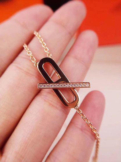 Mysitc HM NECKLACE PLATINUM ROSE GOLD DIAMOND
