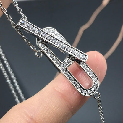Mysitc HM NECKLACE PLATINUM ROSE GOLD DIAMOND