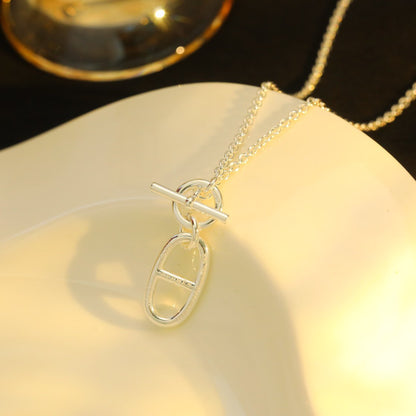 Mysitc HM CHAINE D'ANCRE PENDANT NECKLACE STERLING SILVER