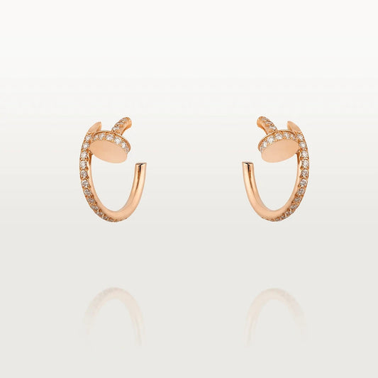 Mysitc JUSTE EARRINGS 12.75MM PINK GOLD DIAMOND