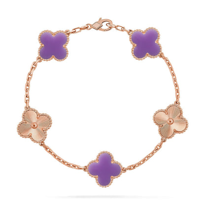 [Mysitc ]New CLOVER 5 MOTIF LIGHT PURPLE BRACELET COLLECTION