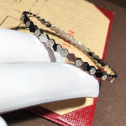 Mysitc BEE LOVE SILVER DIAMOND BRACELET