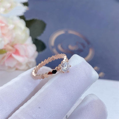 Mysitc BEE LOVE RING PINK GOLD 1 DIAMOND