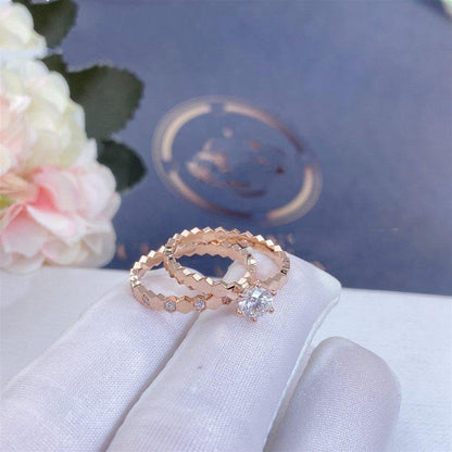 Mysitc BEE LOVE RING PINK GOLD DIAMOND