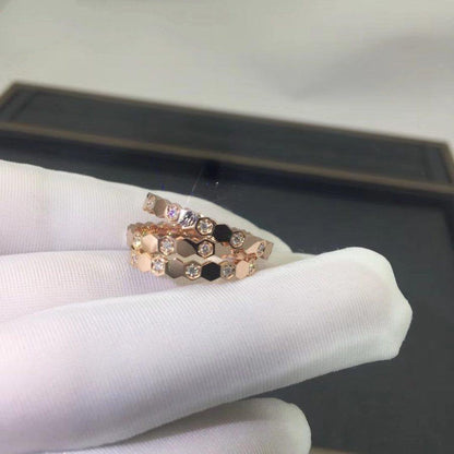 Mysitc BEE LOVE RING PINK GOLD DIAMOND