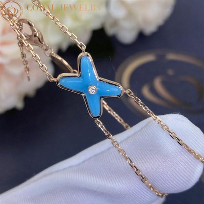 Mysitc JEUX BRACELET TURQUOISE PINK GOLD 1 DIAMOND